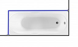 Карниз для ванны Aquanet  DALI  170x70