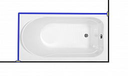 Карниз для ванны Aquanet  WEST  130x70