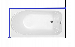Карниз для ванны Aquanet  WEST  140x70