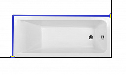 Карниз для ванны Aquanet  BRIGHT  180x80
