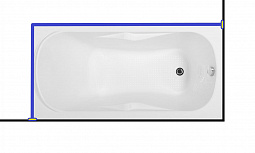 Карниз для ванны Aquanet  ROSA  150x75