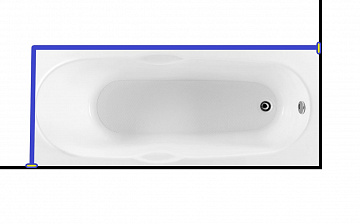 Карниз для ванны Aquanet  DALI  140x70