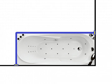Карниз для ванны Aquatika  Астра  170x70