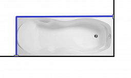 Карниз для ванны Aquanet  TESSA NEW  170x70