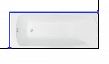 Карниз для ванны Aquanet  ROMA  170x70