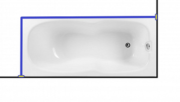 Карниз для ванны Aquanet  RIVIERA  170x75
