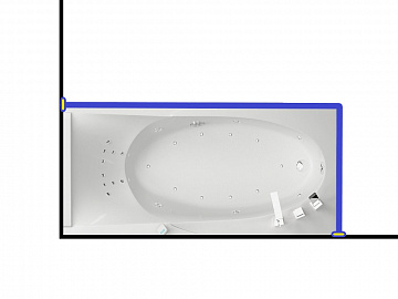 Карниз для ванны Aquatika  Кинетика  170x80