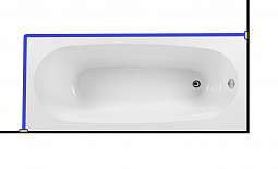 Карниз для ванны Aquanet  DIANA  170x75