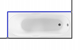Карниз для ванны Aquanet  DALI  160x70
