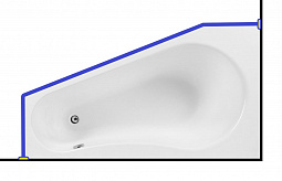 Карниз для ванны Aquanet  BRIZE  160x90