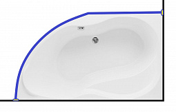 Карниз для ванны Aquanet  GRACIOSA  150x90
